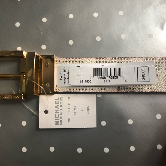 Michael Kors reversible belt brown/white L and XL - Picture 7 of 7